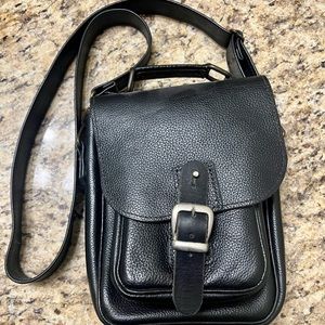 Black Buckle Crossbody